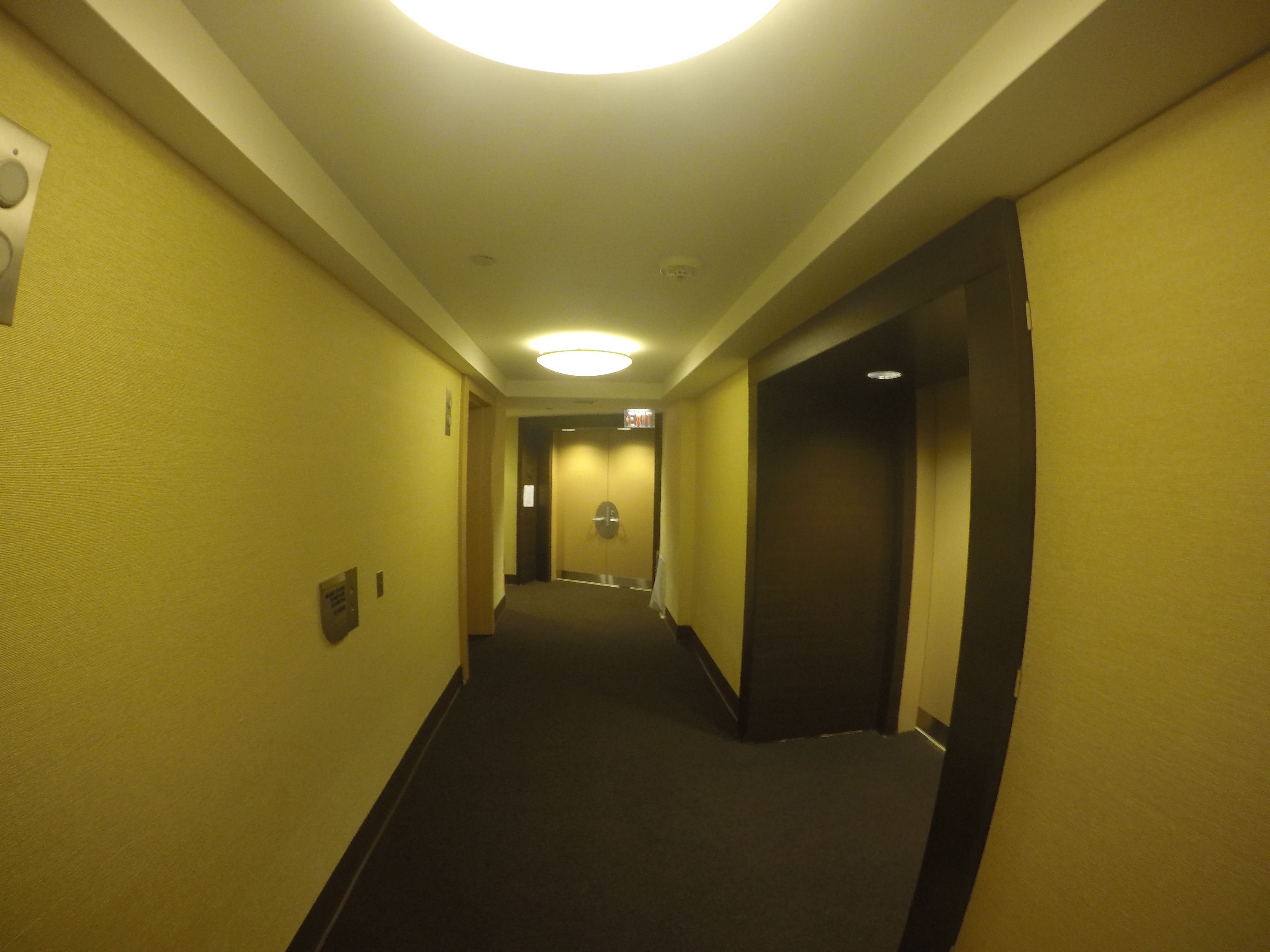 Bristol hallway fisheye view before renovation